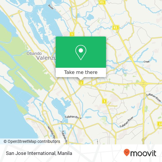 San Jose International, MacArthur Hwy Malinta, Valenzuela map