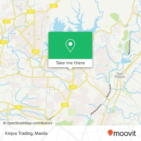 Kinjos Trading, Martan St Commonwealth, Quezon City map