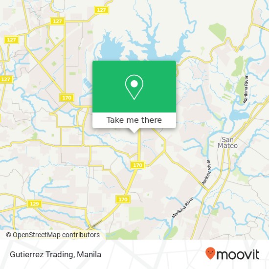 Gutierrez Trading, Villonco Commonwealth, Quezon City map