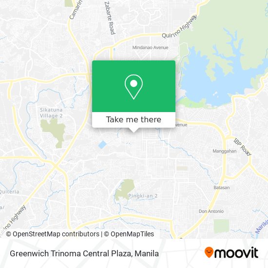 Greenwich Trinoma Central Plaza map