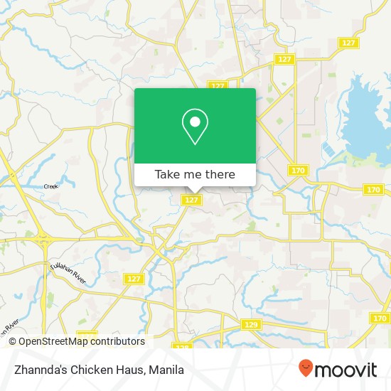 Zhannda's Chicken Haus, Quirino Hwy San Bartolome, Quezon City map