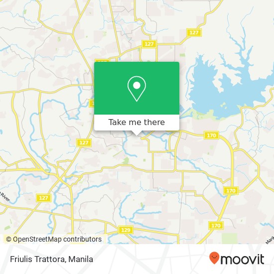 Friulis Trattora, Teacher Sauyo, Quezon City map