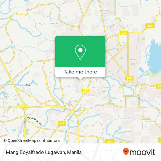 Mang Boyalfredo Lugawan, 1 Emerald St San Bartolome, Quezon City map