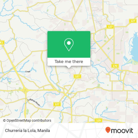 Churreria la Lola, Square Pt San Bartolome, Quezon City map