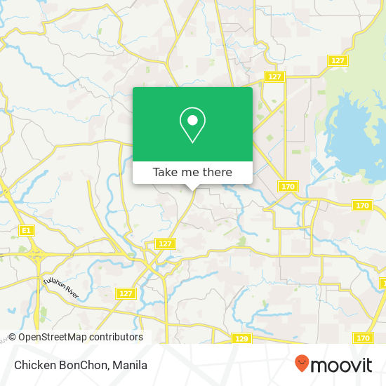 Chicken BonChon, San Bartolome, Quezon City map