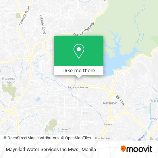 Maynilad Water Services Inc Mwsi map