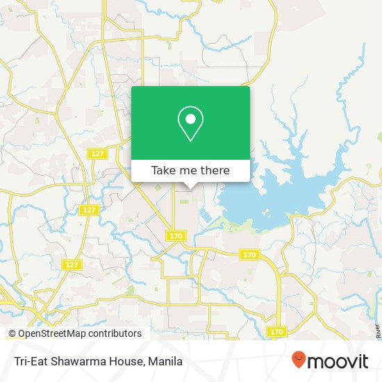 Tri-Eat Shawarma House, Sinulog Greater Lagro, Quezon City map