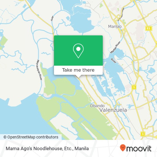 Mama Ago's Noodlehouse, Etc., Paliwas Lawa, Obando, 3021 map