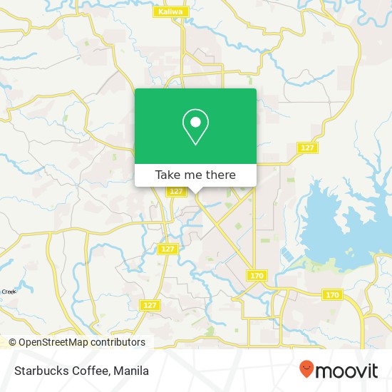 Starbucks Coffee, 1126 Commonwealth Ave Kaligayahan, Quezon City map