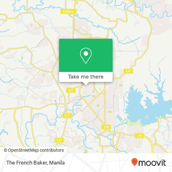 The French Baker, 2nd Kaligayahan, Quezon City map