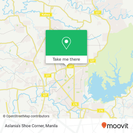 Aslania's Shoe Corner, Pasong Putik Proper, Quezon City map