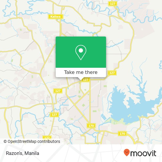 Razon's, Pasong Putik Proper, Quezon City map