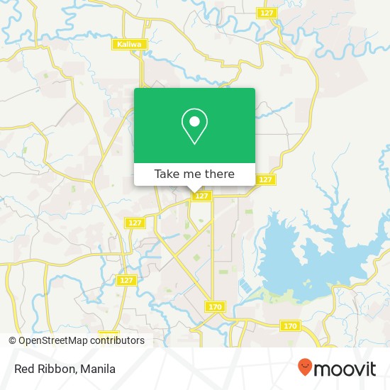 Red Ribbon, Pasong Putik Proper, Quezon City map