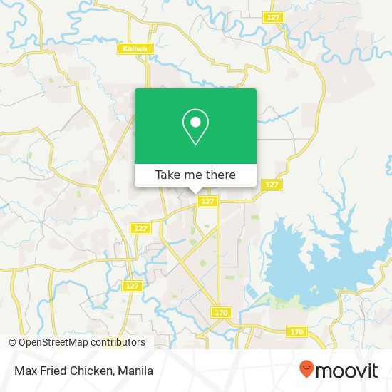 Max Fried Chicken, Pasong Putik Proper, Quezon City map