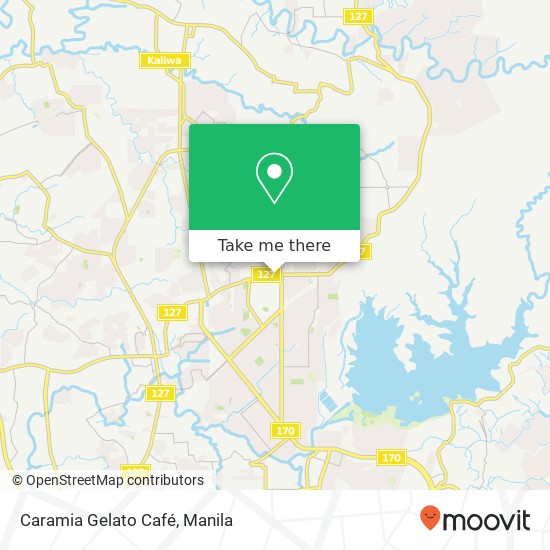 Caramia Gelato Café, Quirino Hwy Pasong Putik Proper, Quezon City map