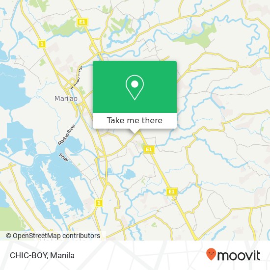 CHIC-BOY, Camalig Rd Malhacan, Meycauayan map