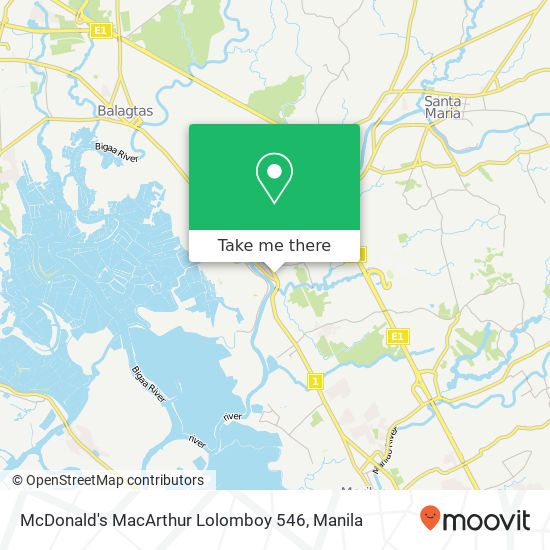 McDonald's MacArthur Lolomboy 546, Manila North Rd Biñang 1st, Bocaue, 3018 map