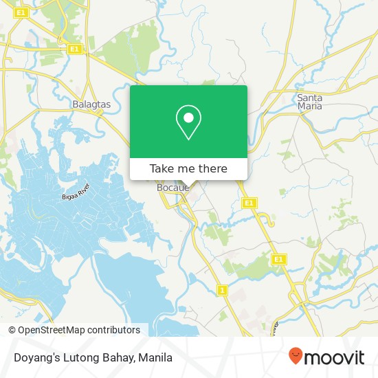 Doyang's Lutong Bahay, National Rd Biñang 2nd, Bocaue map