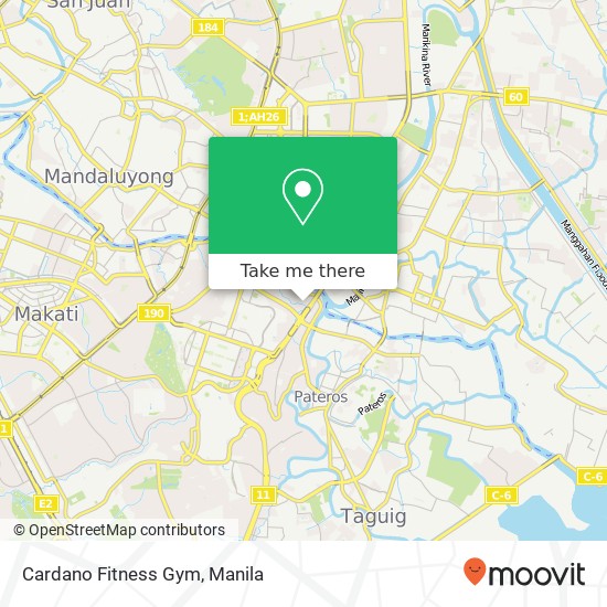 Cardano Fitness Gym map