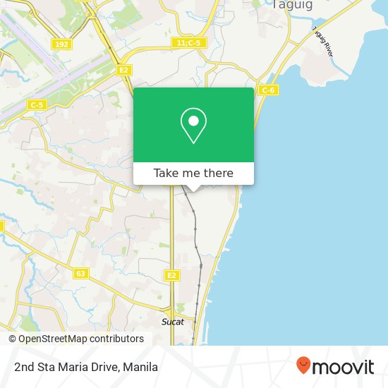 2nd Sta Maria Drive map