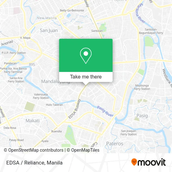 EDSA / Reliance map