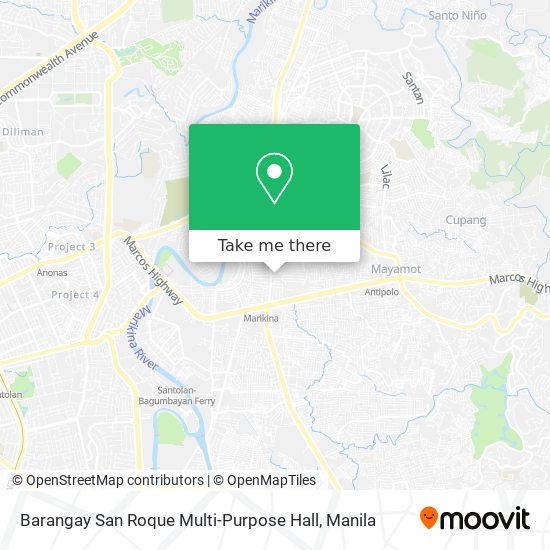 Barangay San Roque Multi-Purpose Hall map