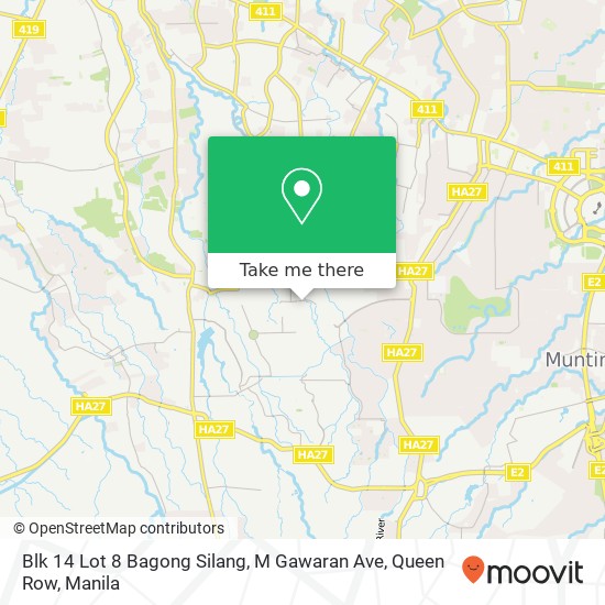 Blk 14 Lot 8 Bagong Silang, M Gawaran Ave, Queen Row map