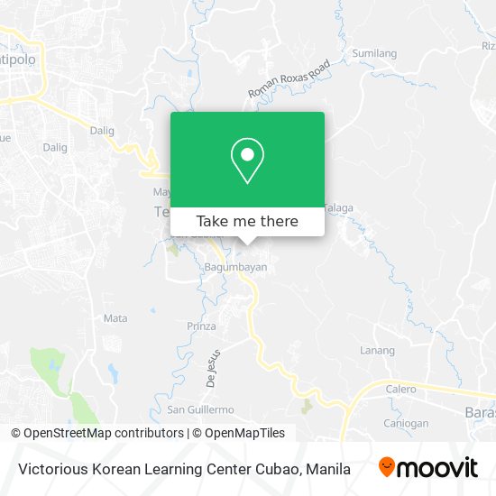 Victorious Korean Learning Center Cubao map
