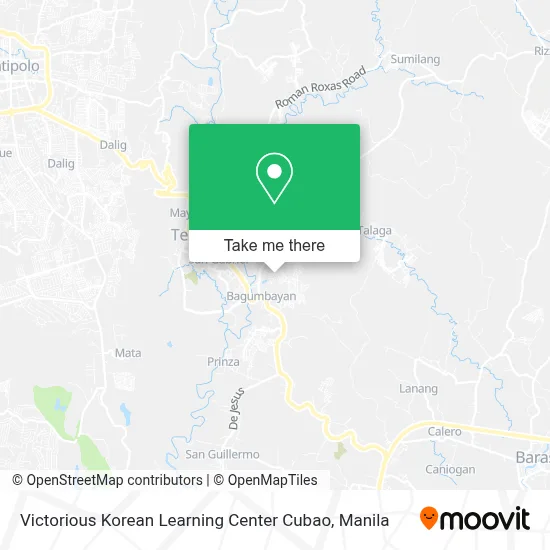 Victorious Korean Learning Center Cubao map