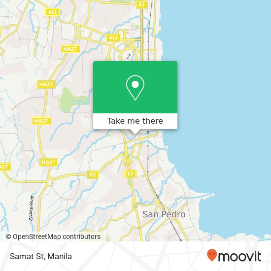 Samat St map