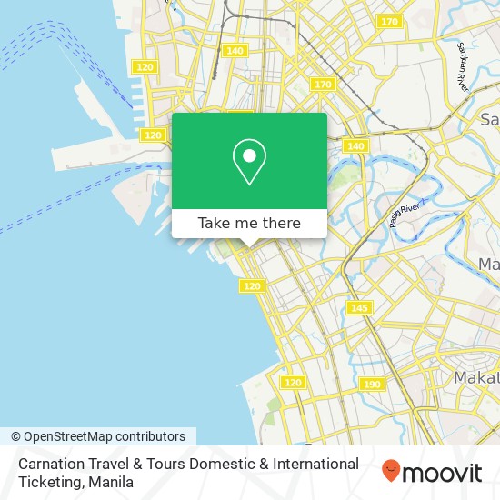 Carnation Travel & Tours Domestic & International Ticketing map
