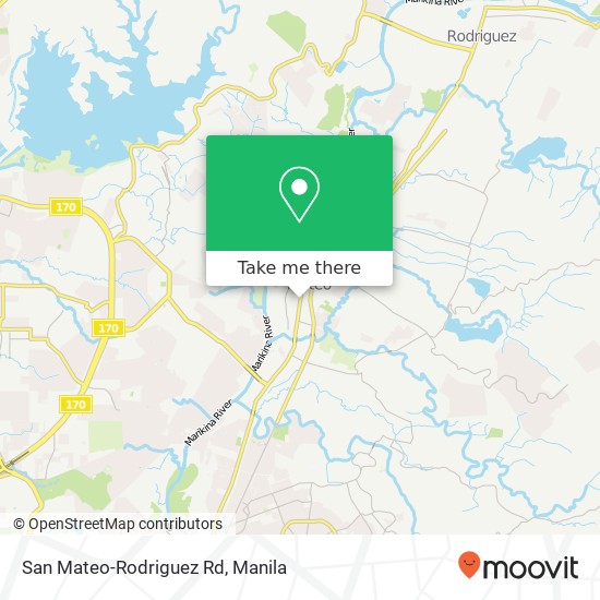 San Mateo-Rodriguez Rd map
