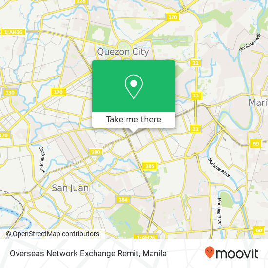 Overseas Network Exchange Remit map