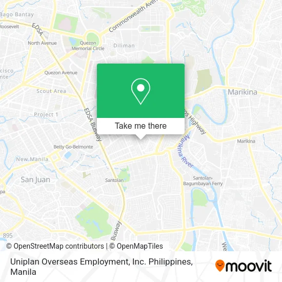 Uniplan Overseas Employment, Inc. Philippines map