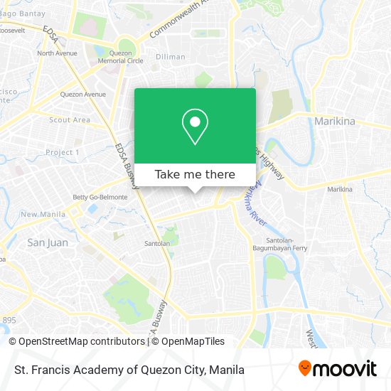 St. Francis Academy of Quezon City map