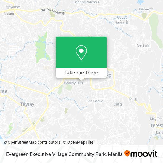 Evergreen Executive Village Community Park map