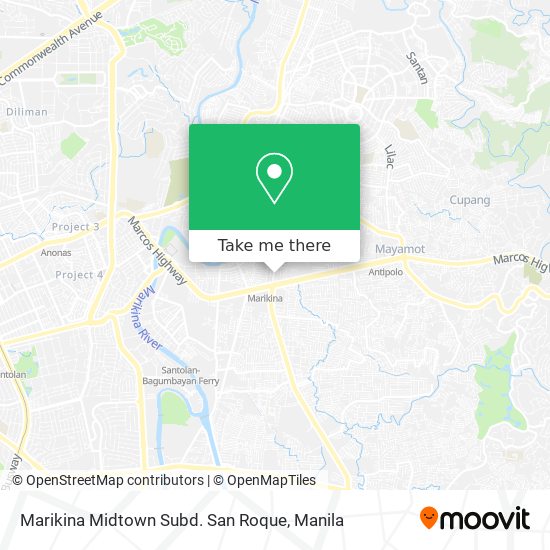 Marikina Midtown Subd. San Roque map