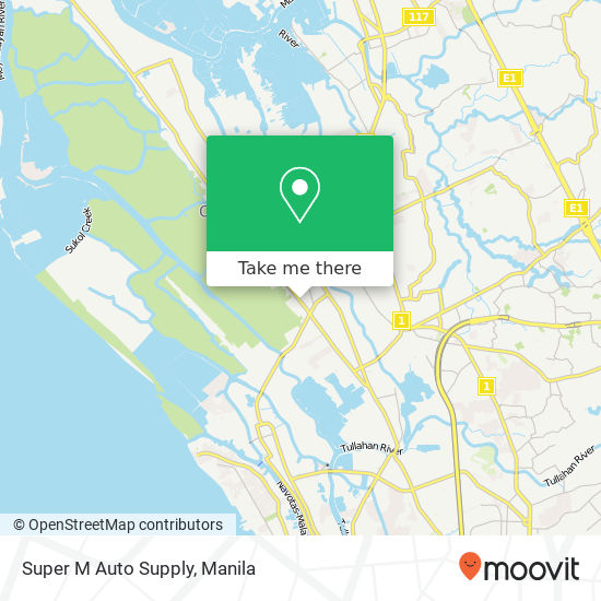 Super M Auto Supply map