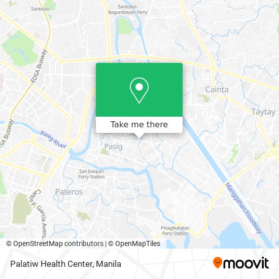 Palatiw Health Center map