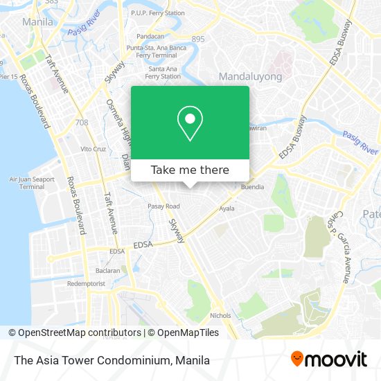 The Asia Tower Condominium map