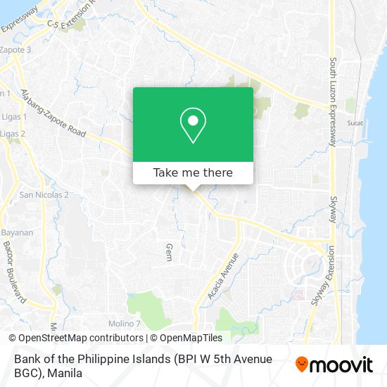 Bank of the Philippine Islands (BPI W 5th Avenue BGC) map