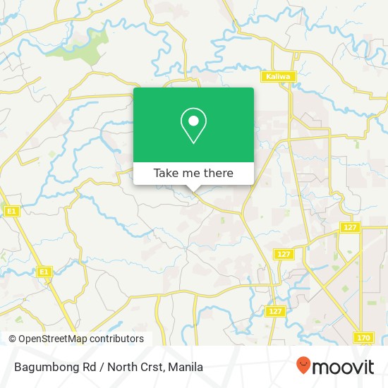 Bagumbong Rd / North Crst map