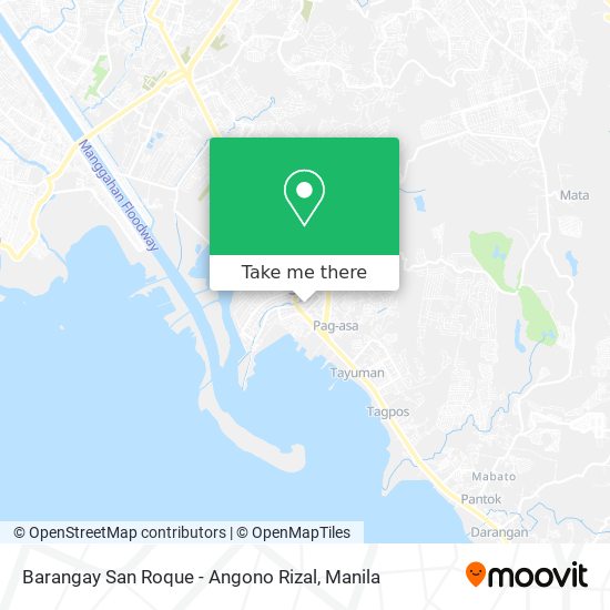Barangay San Roque - Angono Rizal map