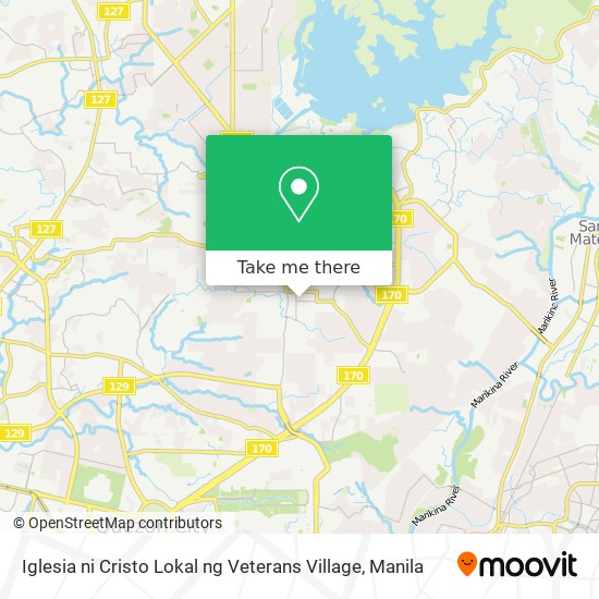 Iglesia ni Cristo Lokal ng Veterans Village map