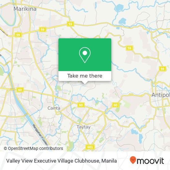 Valley View Executive Village Clubhouse map