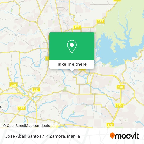 Jose Abad Santos / P. Zamora map