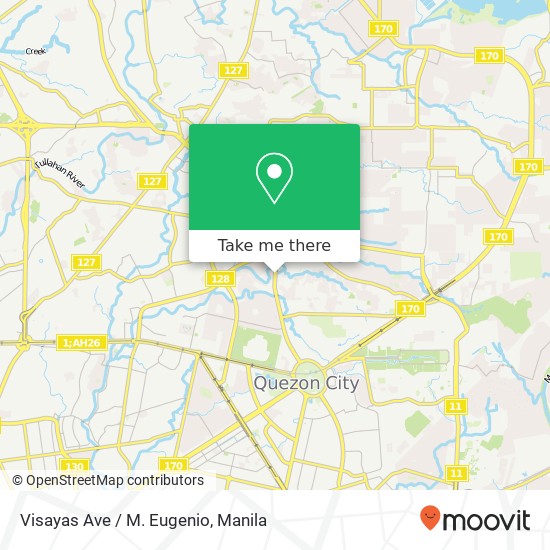 Visayas Ave / M. Eugenio map