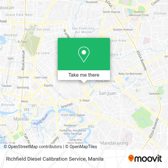 Richfield Diesel Calibration Service map