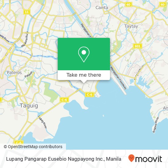 Lupang Pangarap Eusebio Nagpayong Inc. map