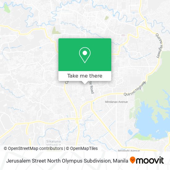 Jerusalem Street North Olympus Subdivision map